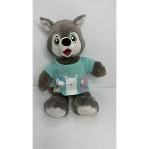 Great Wolf Lodge Build-A-Bear-Workshop 16" THE WOLF Plush, Gray/White Dressed